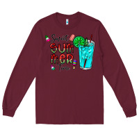 Burgundy sweet summer time Long Sleeve Tee - CowhideDigitalArt