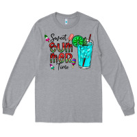 Heather Grey sweet summer time Long Sleeve Tee - CowhideDigitalArt