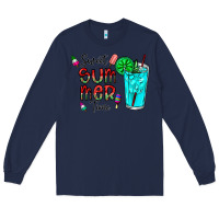 Navy sweet summer time Long Sleeve Tee - CowhideDigitalArt