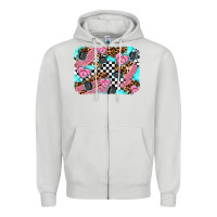 Dove Grey race day background Zipper Hoodie - AdoDesignShop