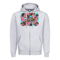 Heather Grey race day background Zipper Hoodie - AdoDesignShop