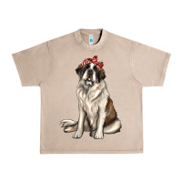 French Oak st bernard with bandanna Urban Heavy Tee - texasbilliewilder
