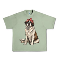 Oil Green st bernard with bandanna Urban Heavy Tee - texasbilliewilder