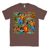 Chestnut fall scarecrow seamless pattern Classic Tee - BundleAndBundleShop