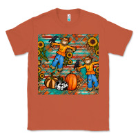 Copper fall scarecrow seamless pattern Classic Tee - BundleAndBundleShop