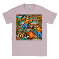 Lilac fall scarecrow seamless pattern Classic Tee - BundleAndBundleShop