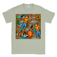 Matcha fall scarecrow seamless pattern Classic Tee - BundleAndBundleShop