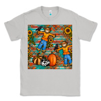 Moon Dust fall scarecrow seamless pattern Classic Tee - BundleAndBundleShop