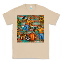 Mushroom fall scarecrow seamless pattern Classic Tee - BundleAndBundleShop