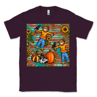Plum fall scarecrow seamless pattern Classic Tee - BundleAndBundleShop