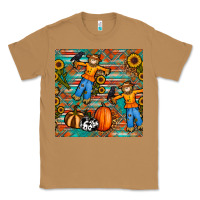 Toasted Coconut fall scarecrow seamless pattern Classic Tee - BundleAndBundleShop