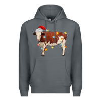 Rock Christmas cow Premium Hoodie - MaliasSmallBusiness