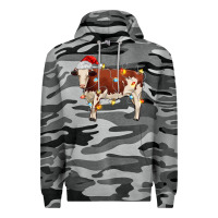 Slate Camo Christmas cow Premium Hoodie - MaliasSmallBusiness