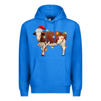 True Royal Christmas cow Premium Hoodie - MaliasSmallBusiness