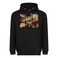 Black buffalo plaid christmas camouflage glitter background Heavyweight Hoodie - Jasminsmagicworld
