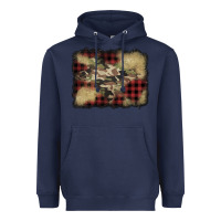 Navy buffalo plaid christmas camouflage glitter background Heavyweight Hoodie - Jasminsmagicworld