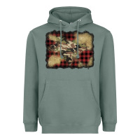 Sage buffalo plaid christmas camouflage glitter background Heavyweight Hoodie - Jasminsmagicworld