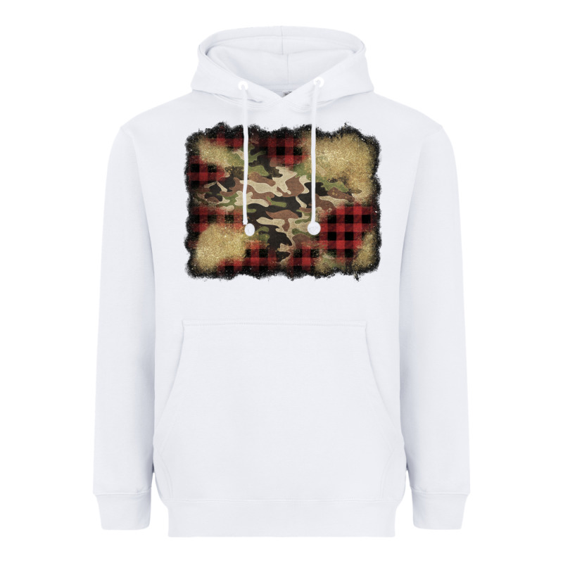 Buffalo Plaid Christmas Camouflage Glitter Background Heavyweight Hoodie by Jasminsmagicworld | Teevron