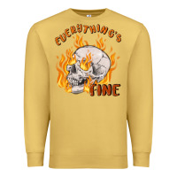 Antique Gold everything's fine Premium Sweatshirt - MaliasSmallBusiness