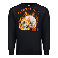Black everything's fine Premium Sweatshirt - MaliasSmallBusiness