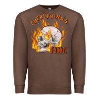 Chestnut everything's fine Premium Sweatshirt - MaliasSmallBusiness