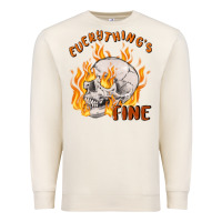 Sandshell everything's fine Premium Sweatshirt - MaliasSmallBusiness