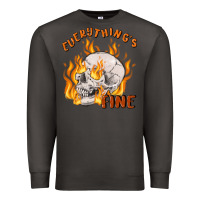Smoke everything's fine Premium Sweatshirt - MaliasSmallBusiness
