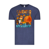 Vintage Denim bonfires flannels s'mores campfires and pumpkins Vintage Tee - Zillion Design Studio