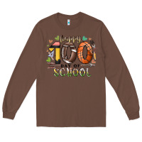 Chestnut happy 100 americana football basketball day of sch Long Sleeve Tee - RacoonDesign