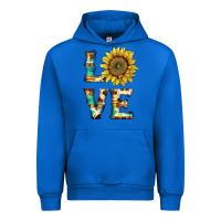 Cobalt western love with sunflower Urban Hoodie - Artiststas