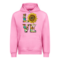 Fuchsia Pink western love with sunflower Urban Hoodie - Artiststas