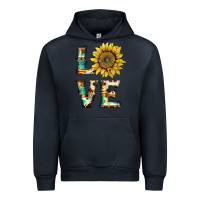 Navy western love with sunflower Urban Hoodie - Artiststas