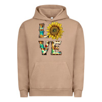 Pigment Burro western love with sunflower Urban Hoodie - Artiststas