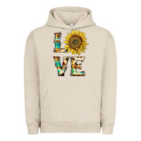 Pigment French Oak western love with sunflower Urban Hoodie - Artiststas