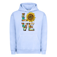 Pigment Grape Ice western love with sunflower Urban Hoodie - Artiststas