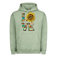 Western Love With Sunflower Urban Hoodie | Teevron