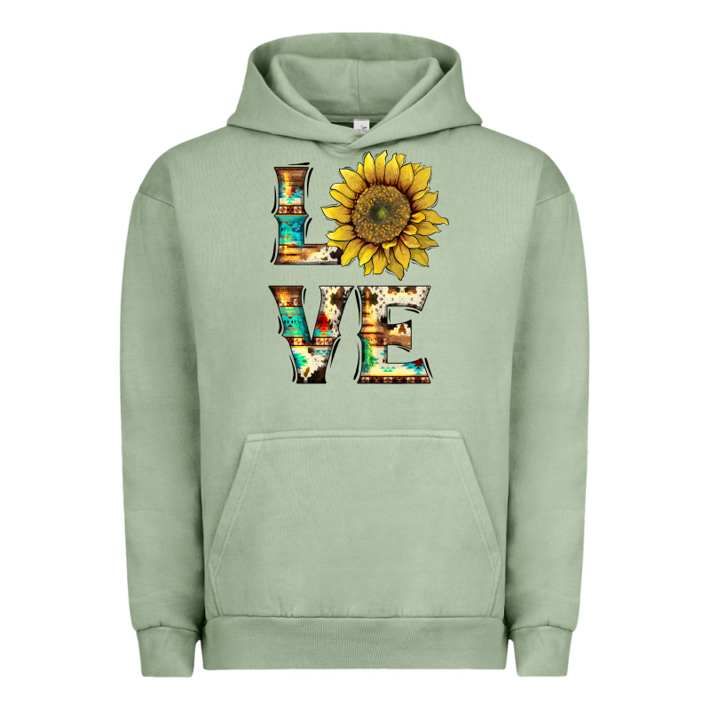 Western Love With Sunflower Urban Hoodie by Artiststas | Teevron