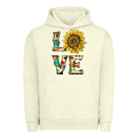Pigment Pistachio western love with sunflower Urban Hoodie - Artiststas