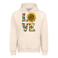 Sandshell western love with sunflower Urban Hoodie - Artiststas