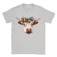 Moon Dust hereford cow with floral headband Classic Tee - RanaPortraitStore