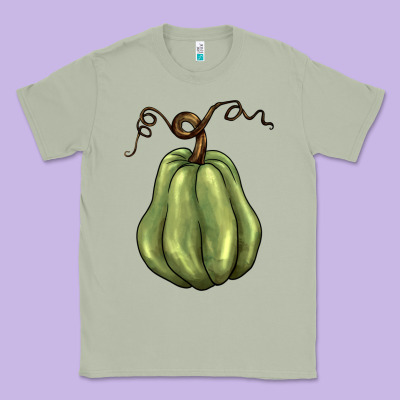 Gourd Green Pumpkin Classic Tee Designed By Barkaloodesign