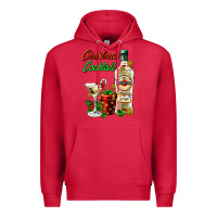 Cardinal christmas cocktail martini and gift Premium Hoodie - AdoDesignShop