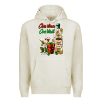 Oatmeal Heather christmas cocktail martini and gift Premium Hoodie - AdoDesignShop