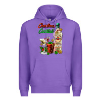 Purple christmas cocktail martini and gift Premium Hoodie - AdoDesignShop