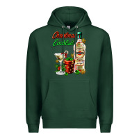 Sports Green christmas cocktail martini and gift Premium Hoodie - AdoDesignShop