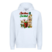 White christmas cocktail martini and gift Premium Hoodie - AdoDesignShop