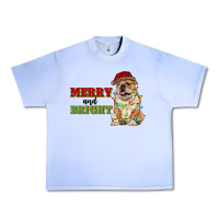 Grape Ice merry and bright english bulldog Urban Heavy Tee - RanaPortraitStore