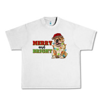 Lunar Rock merry and bright english bulldog Urban Heavy Tee - RanaPortraitStore