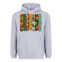 Heather Grey thanksgiving brushstroke Heavyweight Hoodie - BarkalooDesign
