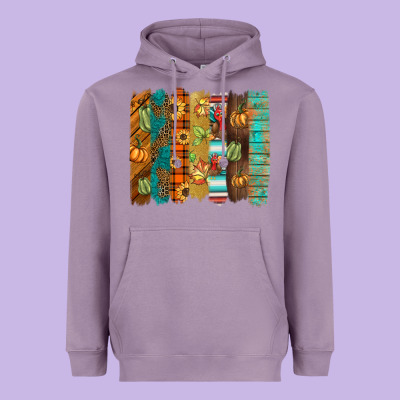 Thanksgiving Brushstroke Heavyweight Hoodie Designed By Barkaloodesign